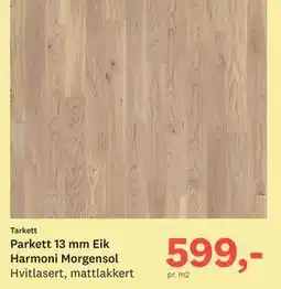Bygger'n Parkett 13 mm Eik Harmoni Morgensol tilbud