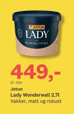 Bygger'n Lady Wonderwall 2,7l tilbud