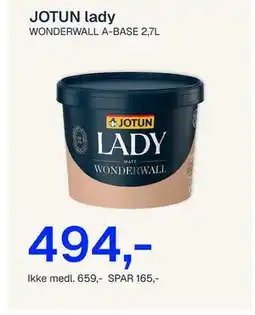 Jernia JOTUN lady WONDERWALL A-BASE tilbud
