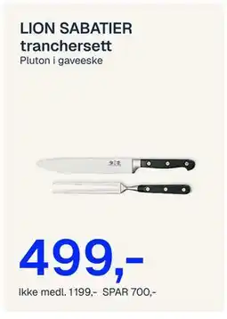 Jernia LION SABATIER tranchersett tilbud