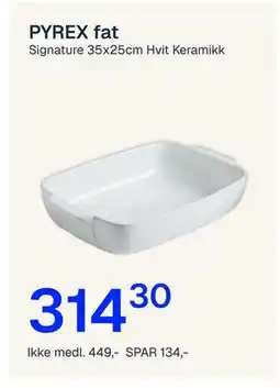 Jernia PYREX fat tilbud