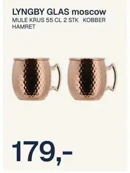 Jernia LYNGBY GLAS moscow tilbud