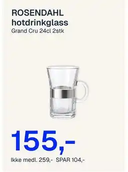 Jernia ROSENDAHL hotdrinkglas tilbud