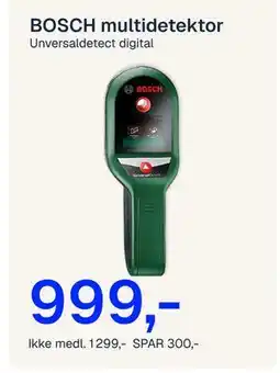 Jernia BOSCH multidetektor Unversaldetect digital tilbud