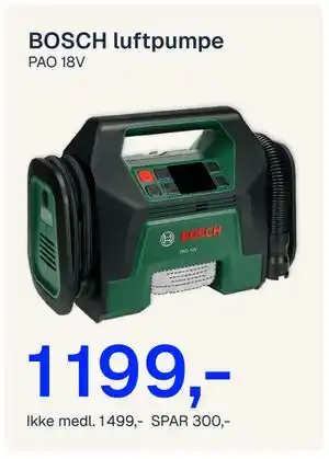 BOSCH luftpumpe PAO 18V
