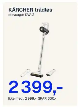 Jernia KÄRCHER trådløs tilbud