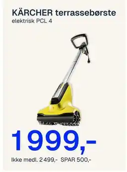 Jernia KÄRCHER terrassebørst e tilbud