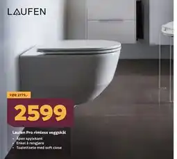 Megaflis Laufen Pro rimless veggskål tilbud
