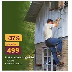 Megaflis No-flame brannstige 4,5 m tilbud