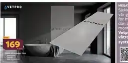 Megaflis Vetpro våtromsplate 12mm tilbud