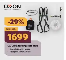Megaflis OX-ON fallsikringssett Basic tilbud