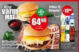 Spar Biffburger/kyllingburger tilbud