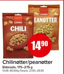 Spar Chilinøtter/peanøtter tilbud