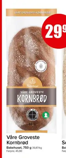 Spar Våre Groveste Kornbrød tilbud