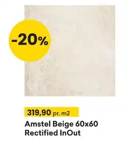 Right Price Tiles Amstel Beige 60x60 Rectified InOut tilbud