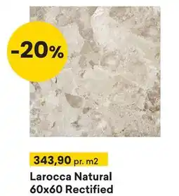 Right Price Tiles Larocca Natural 60x60 Rectified tilbud