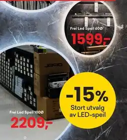 Right Price Tiles Frei Led Speil 60Ø tilbud