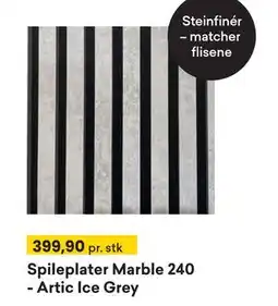 Right Price Tiles Spileplater Marble 240 - Artic Ice Grey tilbud