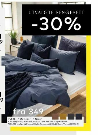 Skeidar Chill sengesett tilbud