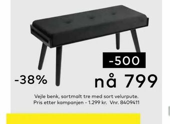 Skeidar Vejle benk tilbud