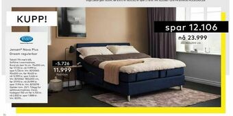 Skeidar Jensen® Nova Plus Dream regulerbar tilbud