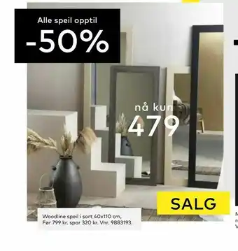 Skeidar speil tilbud