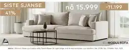 Skeidar Rossi Lux 3-seter sofa tilbud