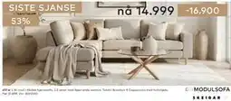 Skeidar Hedda hjørnesofa tilbud