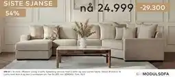 Skeidar Modern Living U-sofa tilbud
