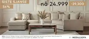 Skeidar Modern Living U-sofa tilbud