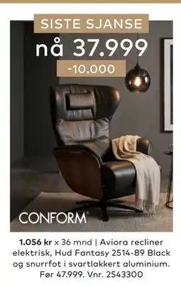 Skeidar Aviora recliner tilbud