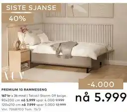 Skeidar PREMIUM 10 RAMMESENG tilbud