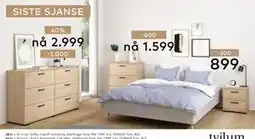 Skeidar Sofia 2 skuff nattbord tilbud