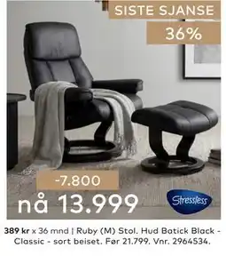 Skeidar Ruby (M) Stol tilbud