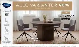 Skeidar Woodcraft rundt spisebord tilbud