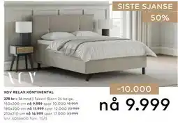 Skeidar XOV RELAX KONTINENTAL tilbud