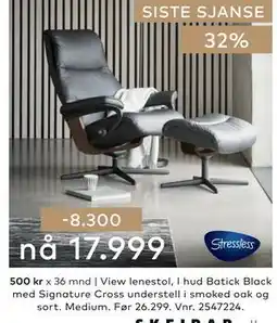 Skeidar View lenestol tilbud