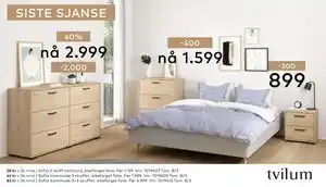 Skeidar Sofia kommode 3+3 skuffer tilbud