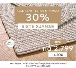 Skeidar Kent teppe tilbud