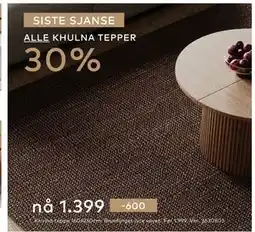 Skeidar ALLE KHULNA TEPPER tilbud