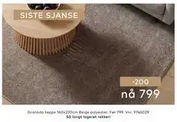 Skeidar Granada teppe tilbud