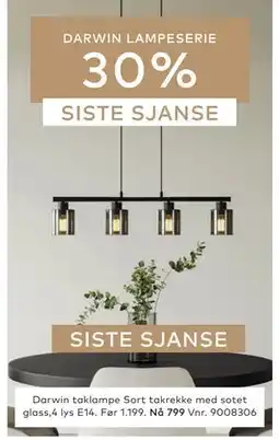 Skeidar Darwin taklampe tilbud