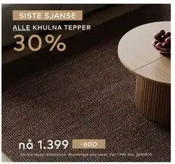 Skeidar Khulna teppe tilbud