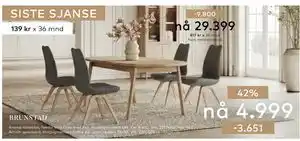 Skeidar Aroma spisestol tilbud