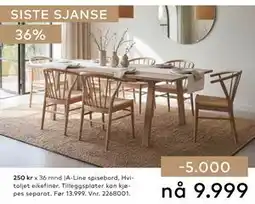 Skeidar A-Line spisebord tilbud