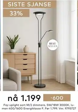 Skeidar Fay uplight tilbud