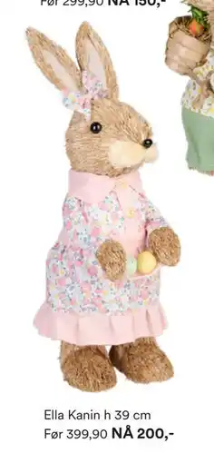 Kid Interiør Ella Kanin h 39 cm tilbud