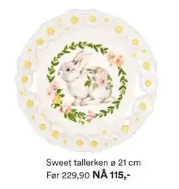 Kid Interiør Sweet tallerken ø 21 cm tilbud