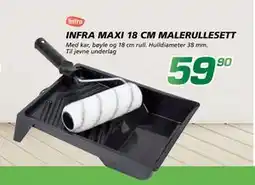 Coop Byggmix INFRA MAXI 18 CM MALERULLESETT tilbud