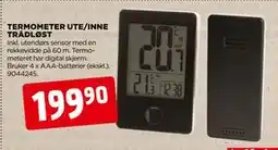 jem & fix TERMOMETER UTE/INNE TRÅDLØST tilbud